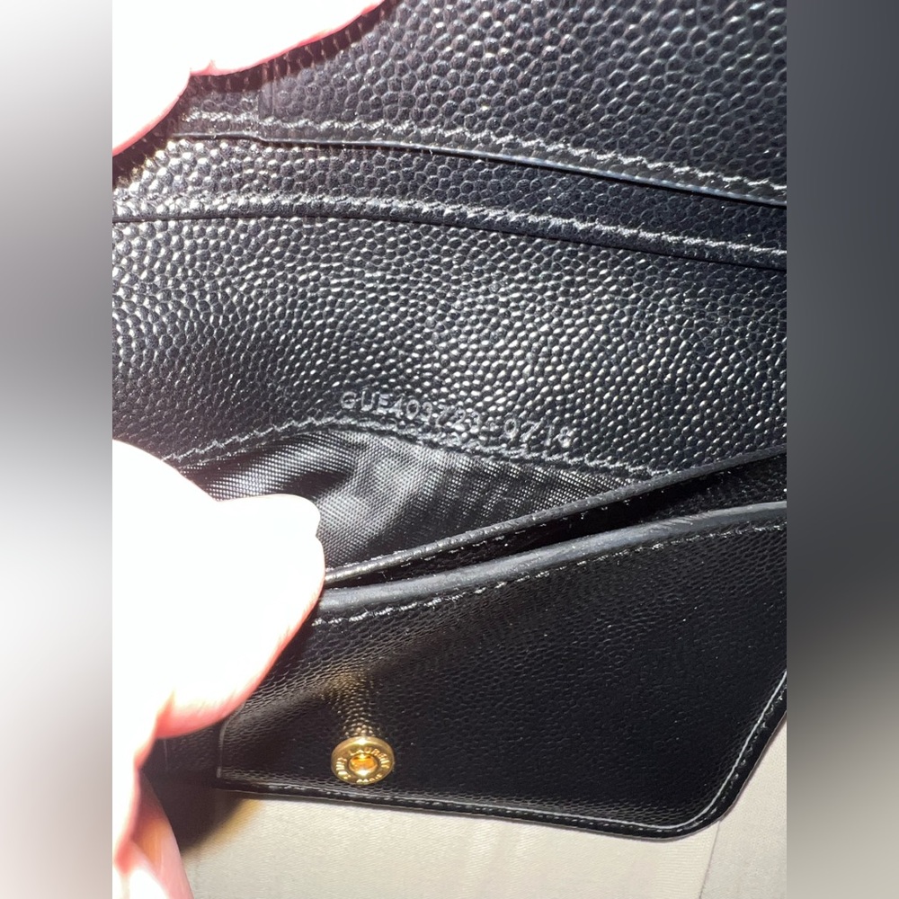 Saint Laurent Cassandre Matelassé Compact Zip Around Wallet - Picture 9 of 9